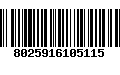 Código de Barras 8025916105115