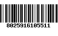 Código de Barras 8025916105511