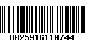 Código de Barras 8025916110744