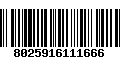 Código de Barras 8025916111666