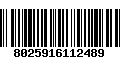 Código de Barras 8025916112489