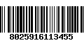 Código de Barras 8025916113455