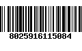 Código de Barras 8025916115084