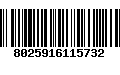 Código de Barras 8025916115732