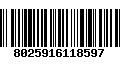 Código de Barras 8025916118597