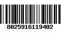 Código de Barras 8025916119402
