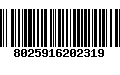 Código de Barras 8025916202319