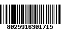 Código de Barras 8025916301715