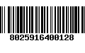 Código de Barras 8025916400128