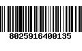 Código de Barras 8025916400135