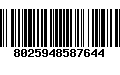 Código de Barras 8025948587644