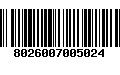 Código de Barras 8026007005024