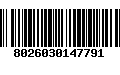 Código de Barras 8026030147791