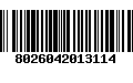 Código de Barras 8026042013114