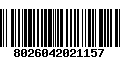 Código de Barras 8026042021157