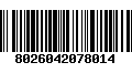 Código de Barras 8026042078014