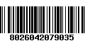 Código de Barras 8026042079035