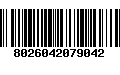 Código de Barras 8026042079042