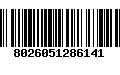 Código de Barras 8026051286141