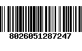 Código de Barras 8026051287247