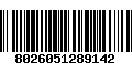 Código de Barras 8026051289142