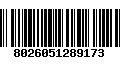 Código de Barras 8026051289173