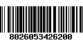 Código de Barras 8026053426200