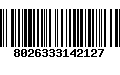 Código de Barras 8026333142127