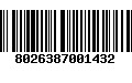 Código de Barras 8026387001432