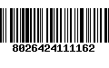 Código de Barras 8026424111162