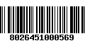 Código de Barras 8026451000569