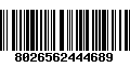 Código de Barras 8026562444689