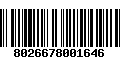 Código de Barras 8026678001646