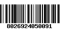 Código de Barras 8026924050091