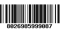 Código de Barras 8026985999087