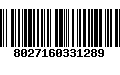 Código de Barras 8027160331289