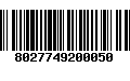 Código de Barras 8027749200050