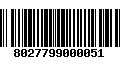 Código de Barras 8027799000051