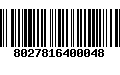 Código de Barras 8027816400048