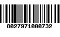 Código de Barras 8027971000732