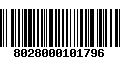 Código de Barras 8028000101796