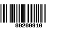 Código de Barras 80280910