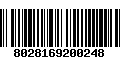 Código de Barras 8028169200248