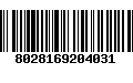 Código de Barras 8028169204031