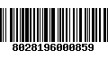 Código de Barras 8028196000859