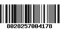 Código de Barras 8028257004178