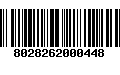 Código de Barras 8028262000448