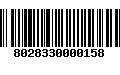 Código de Barras 8028330000158