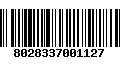 Código de Barras 8028337001127