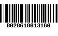 Código de Barras 8028618013160